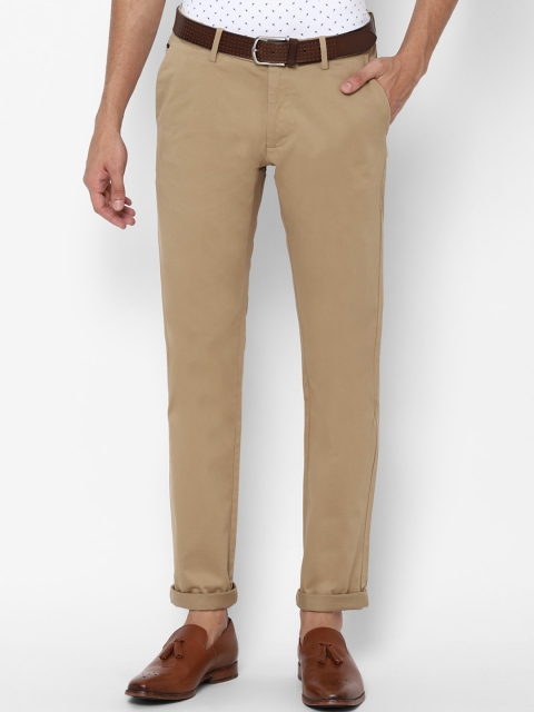 

Allen Solly Men Khaki Slim Fit Regular Trousers