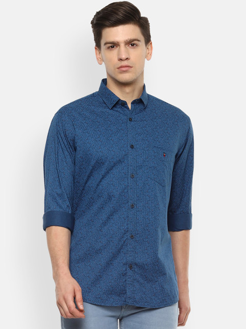 

Louis Philippe Sport Men Blue Slim Fit Printed Casual Shirt