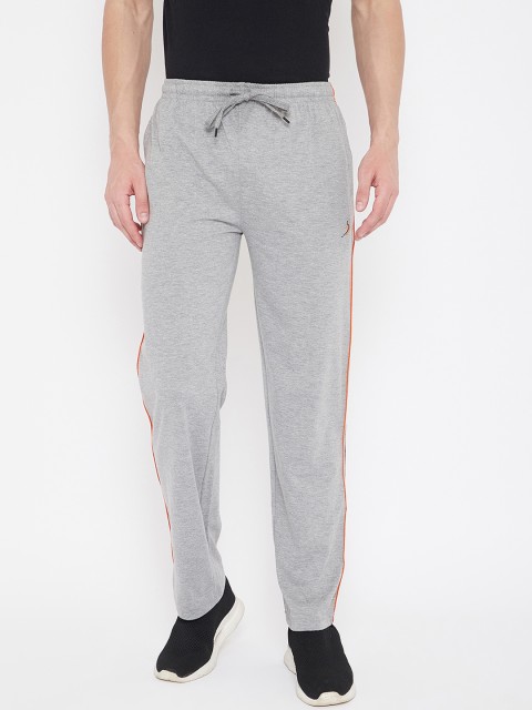 

Duke Men Grey Solid Straight-Fit Cotton Track Pants
