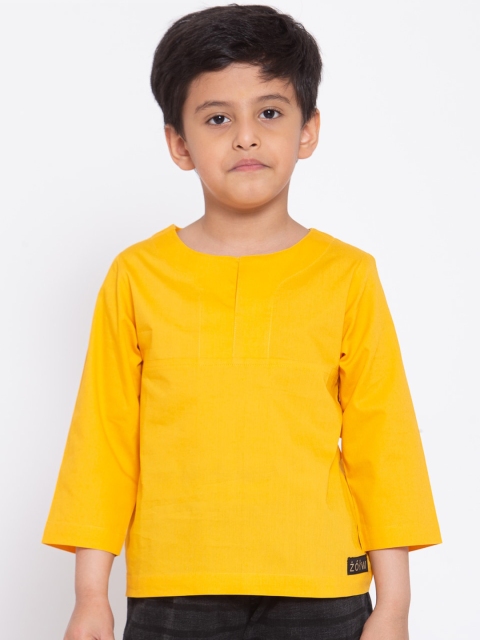 

Zotw Kids Yellow Organic Cotton Kurta
