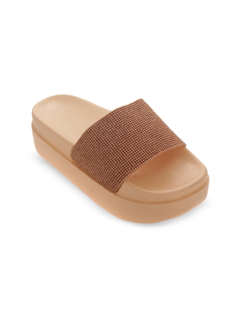 

TRENDS & TRADES Brown Flatform Sandals