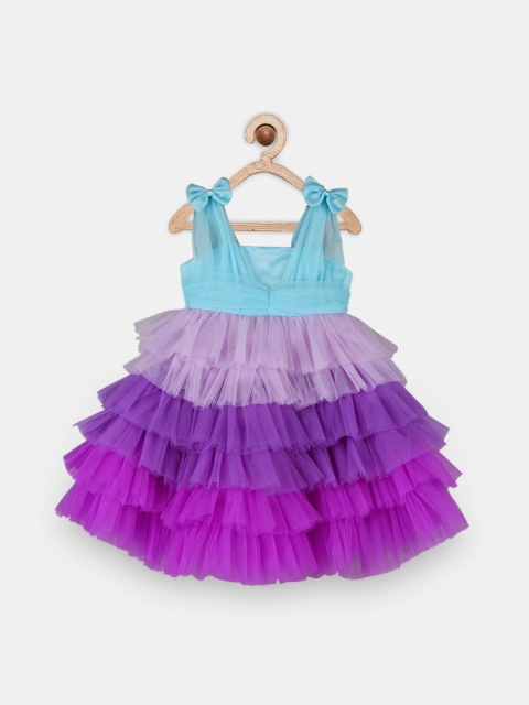 

oui oui Multi Colourblocked Net Dress