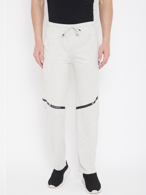 

Duke Men White Solid Straight-Fit Track Pants