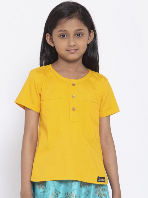 

Zotw Unisex Kids Yellow Kurta