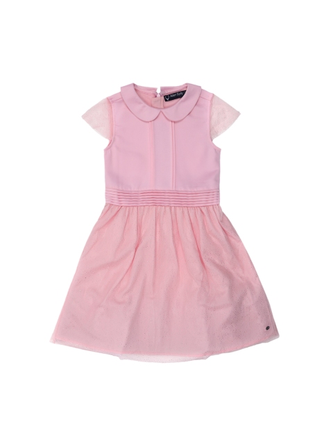 

Allen Solly Junior Pink Peter Pan Collar Dress
