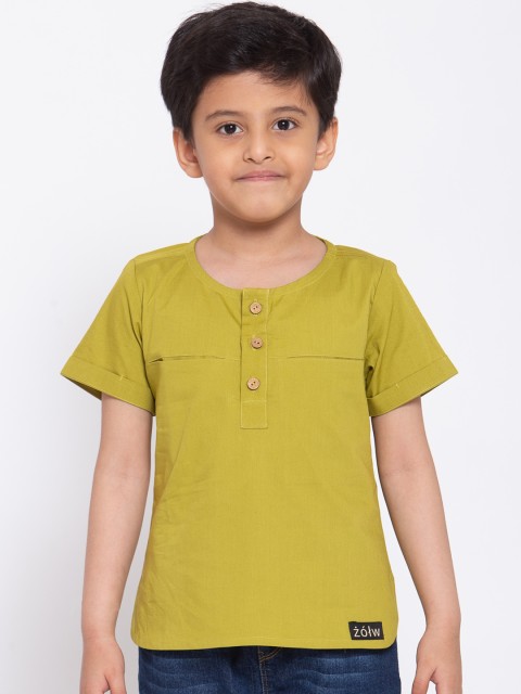 

Zotw Unisex Kids Olive Kurta