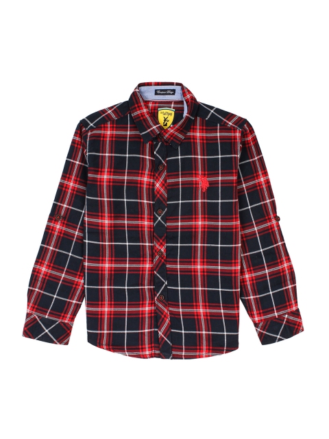 

Lil Lollipop Boys Black Tartan Checks Checked Casual Shirt