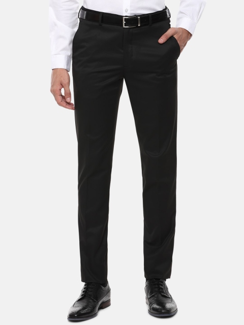 

Louis Philippe Men Black Slim Fit Formal Trousers