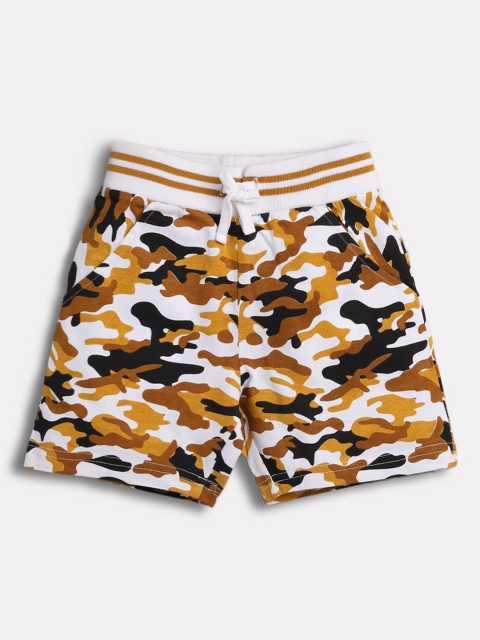 

TAMBOURINE Boys Multi Camouflage Printed Mid-Rise Regular Shorts