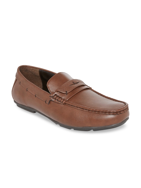 

BYFORD by Pantaloons Men Tan Brown Penny Loafers