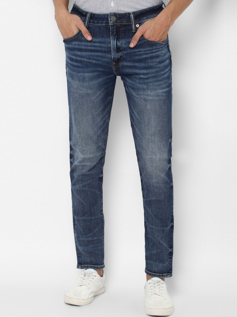 

AMERICAN EAGLE OUTFITTERS Men Blue Slim Fit Heavy Fade Stretchable Jeans