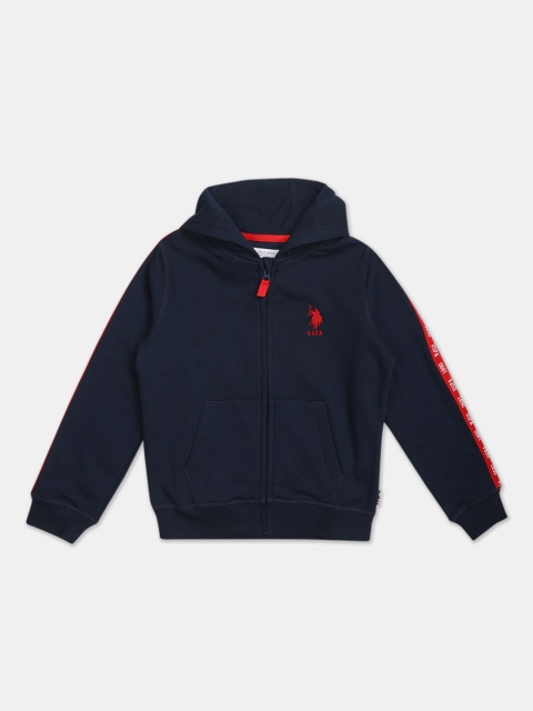 

U.S. Polo Assn. Kids Boys Navy Blue Hooded Sweatshirt