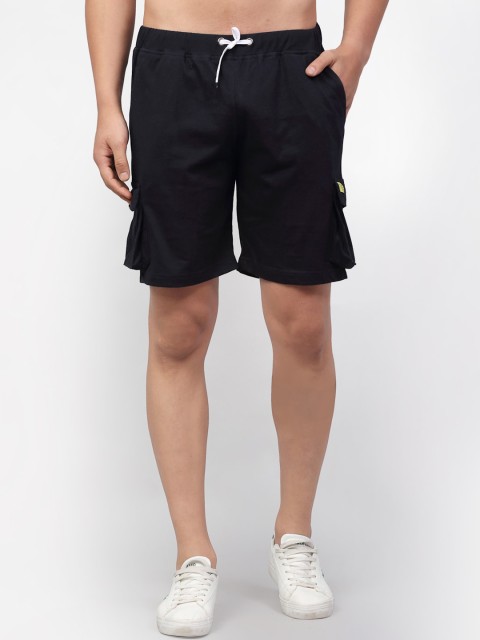 

Rigo Menvy Blue Mid-Rise Sports Shorts, Navy blue