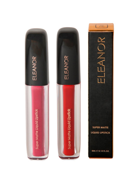 

ELEANOR Set of 2 Super Matte Liquid Lipstick, Pink