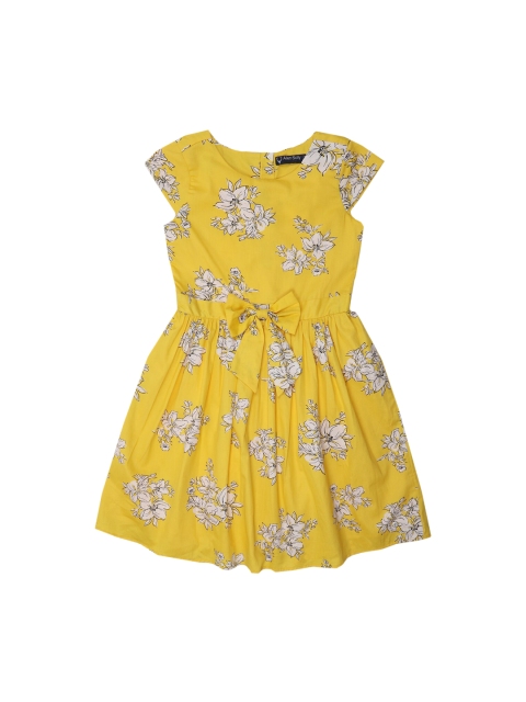 

Allen Solly Junior Yellow Floral Printed Dress