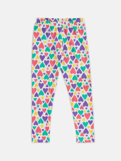 

CHALK by Pantaloons Girls Mulicoloured Printed Pure Cotton Leggings, Multi
