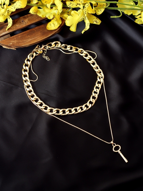 

Bellofox Gold Gold-Plated Key to Heart Layered Necklace
