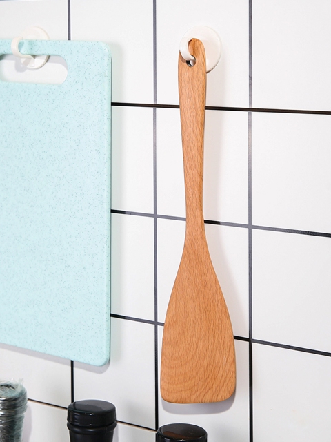 

YOYOSO Set Of 2 Brown Solid Beech Wood Square Spatulas