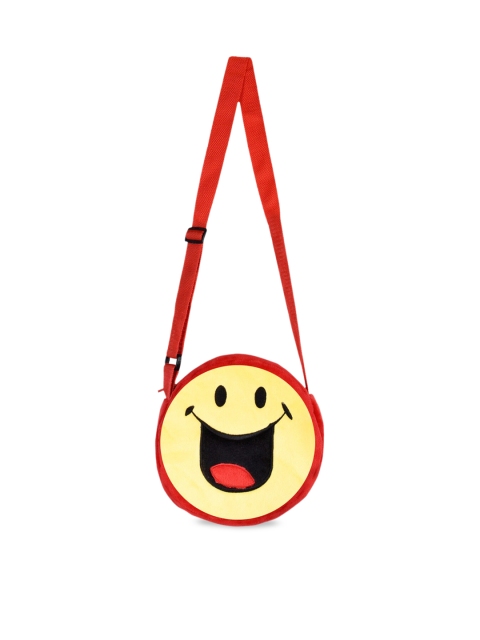 Smiley World Kids Red & Yellow Colourblocked Crazy Laughing Soft Toy