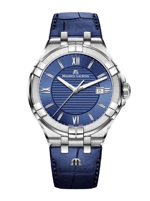 

MAURICE LACROIX Men Blue Analogue Multi Function Watch AI1008-SS001-430-1