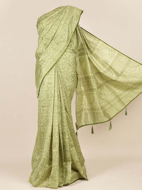 

Pothys Green Ethnic Motifs Saree