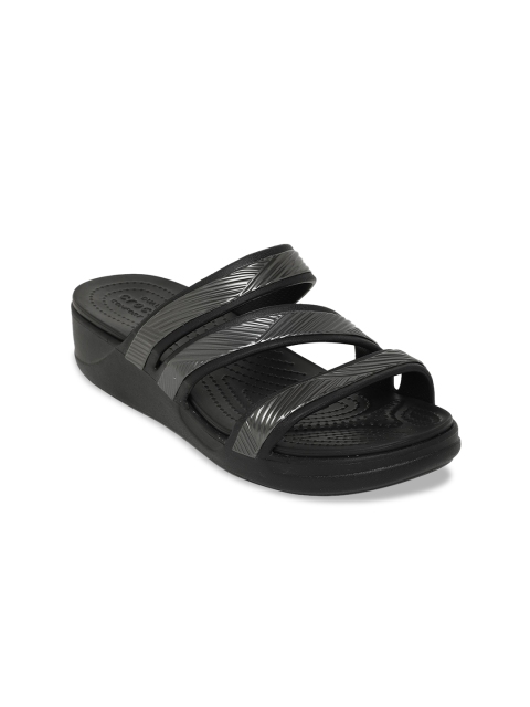 

Crocs Monterey Women Black Comfort Sandals