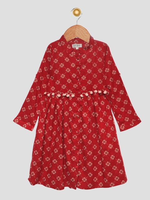 

Bella Moda Girls Red A-Line Dress