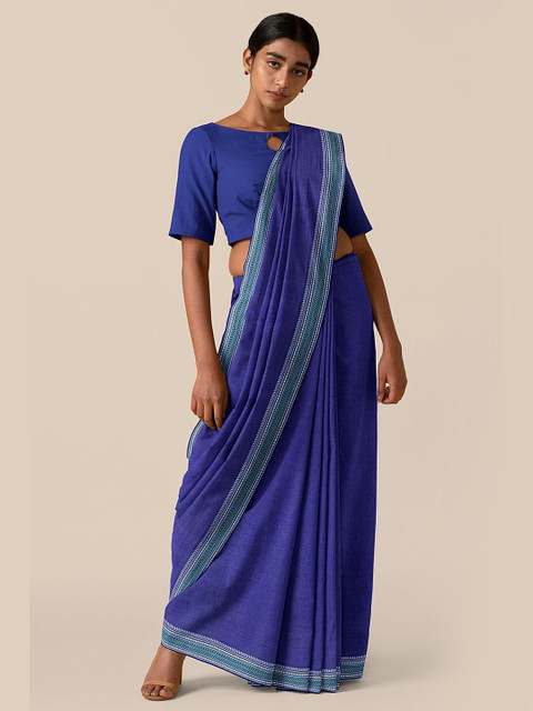 

Taneira Women Blue Begumpur Cotton Saree
