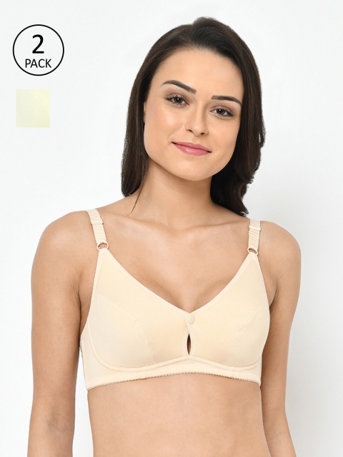 

Cosmo Lady Nude & Yellow Set of 2 Full Coverage Underwired Maternity Bra