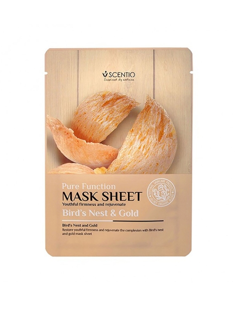 

BEAUTY BUFFET Scentio Bird's Nest & Gold Mask Sheet 25ml, White