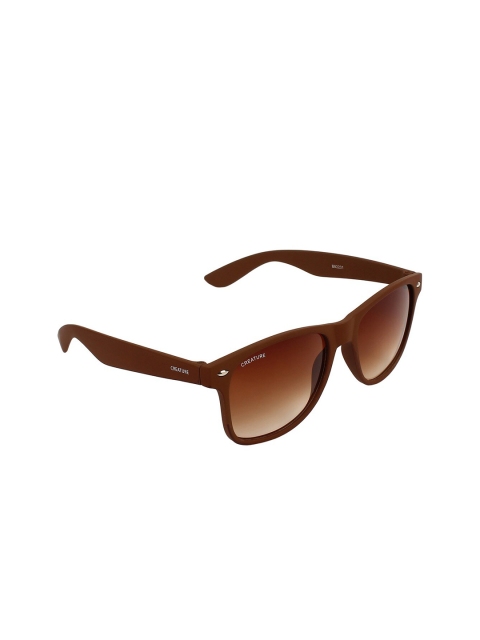 

Creature Unisex Brown Lens & Brown Wayfarer Sunglasses with UV Protected Lens