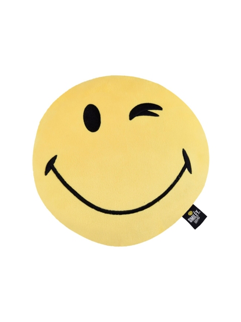 

Smiley World Kids Yellow Wink Expression Round Cushion