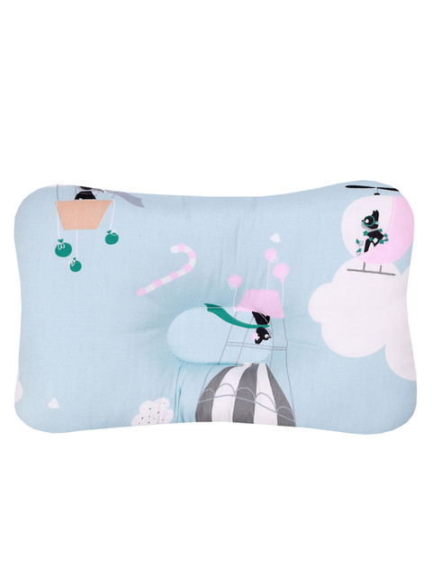 

KICKS & CRAWL Kids Blue & White Dream Companion Cotton Pillow