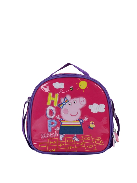 

Peppa Pig Kids Pink & Purple Printed Backpack