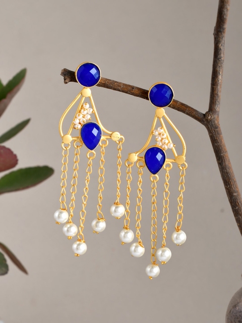 

Silvermerc Designs Blue Contemporary Drop Earrings