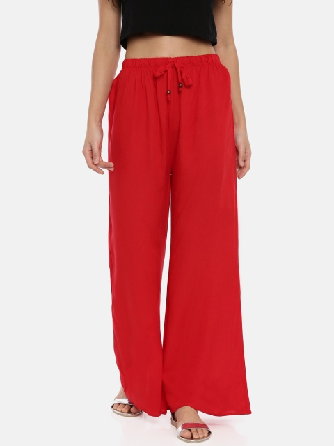 

GOLDSTROMS Women Red 2 Knitted Palazzos