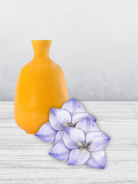

YOYOSO Yellow Solid Ceramic Flower Vase