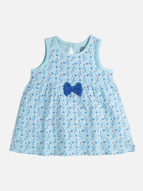 

TAMBOURINE Blue Floral A-Line Dress