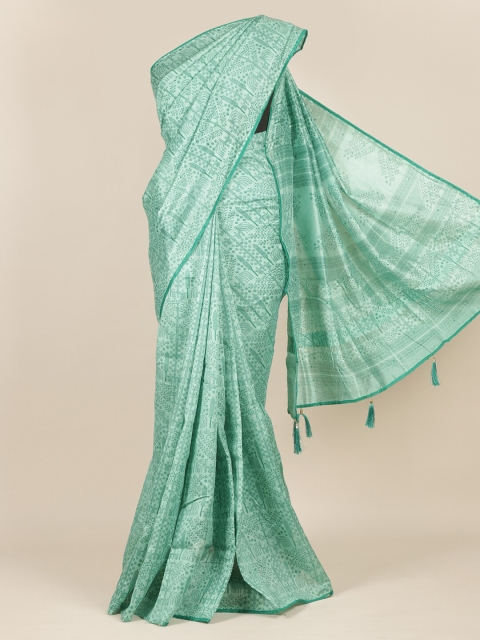 

Pothys Green Printed Saree