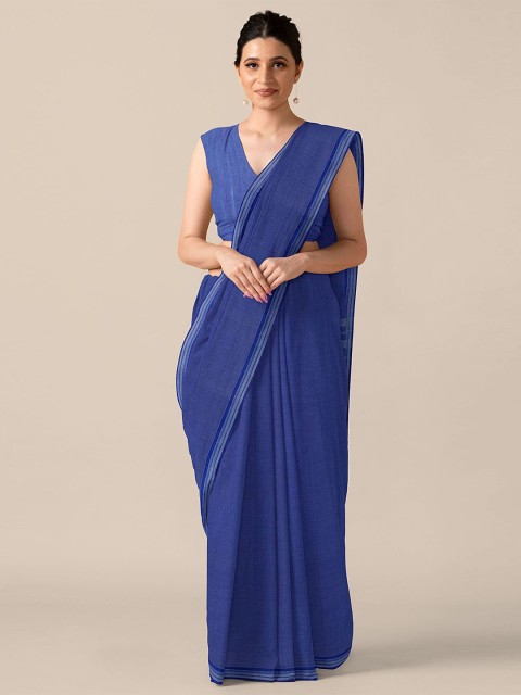 

Taneira Blue Pure Cotton Mangalagiri Saree