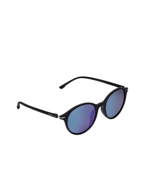 

Creature Unisex Blue Lens & Black Round Sunglasses with UV Protected Lens PWR-003