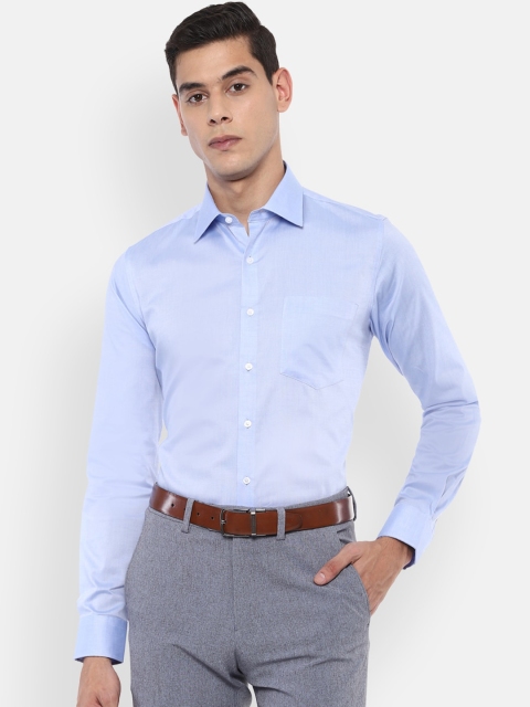 

Van Heusen Men Blue Slim Fit Cotton Formal Shirt