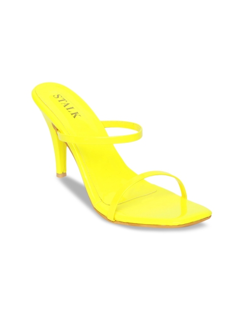 

STALK Yellow Slim Heeled Sandals