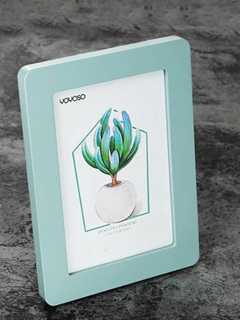 

YOYOSO Set Of 2 Sea Green Solid Wooden Table Photo Frames