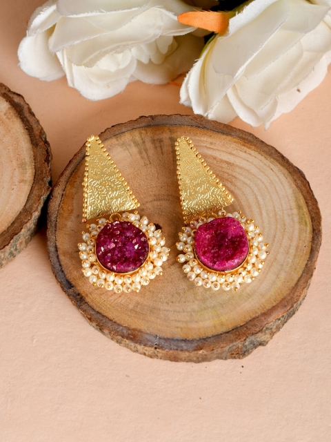 

Silvermerc Designs Gold Contemporary Drop Earrings