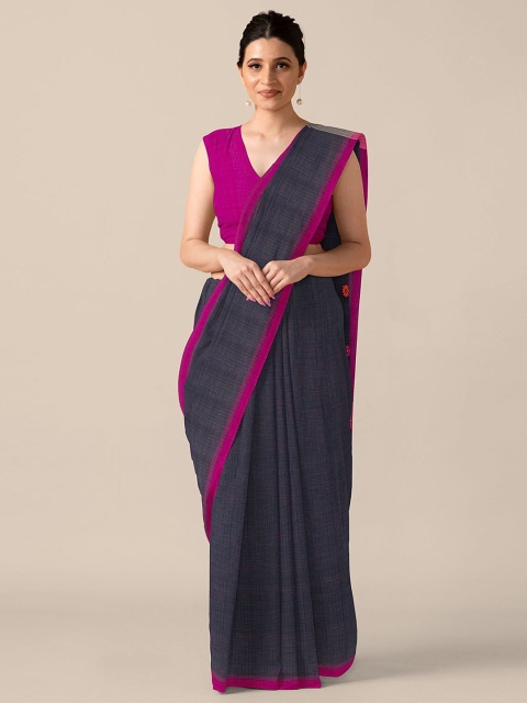 

Taneira Black & Pink Bengal Pure Cotton Saree
