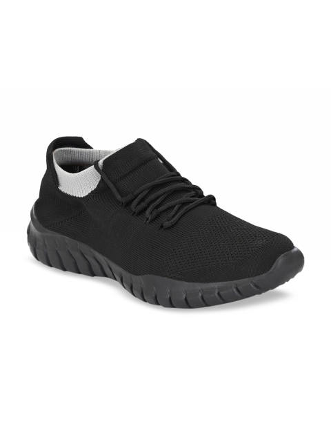 

AfroJack Men Black Woven Design Sneakers
