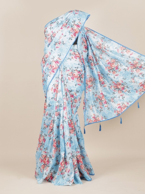 

Pothys Blue Floral Saree