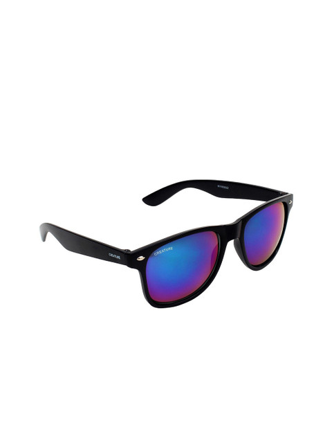 

Creature Unisex Blue Lens & Black Wayfarer Sunglasses with UV Protected Lens SUN-026