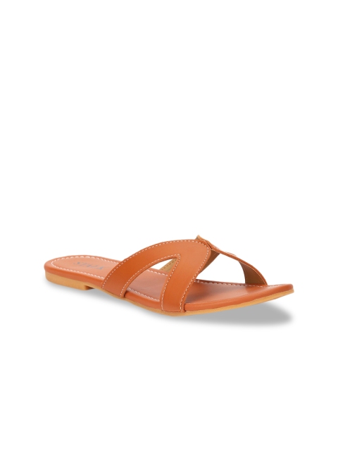 

STALK Women Brown Open Toe Flats